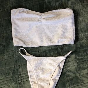 White Bandeau Bikini